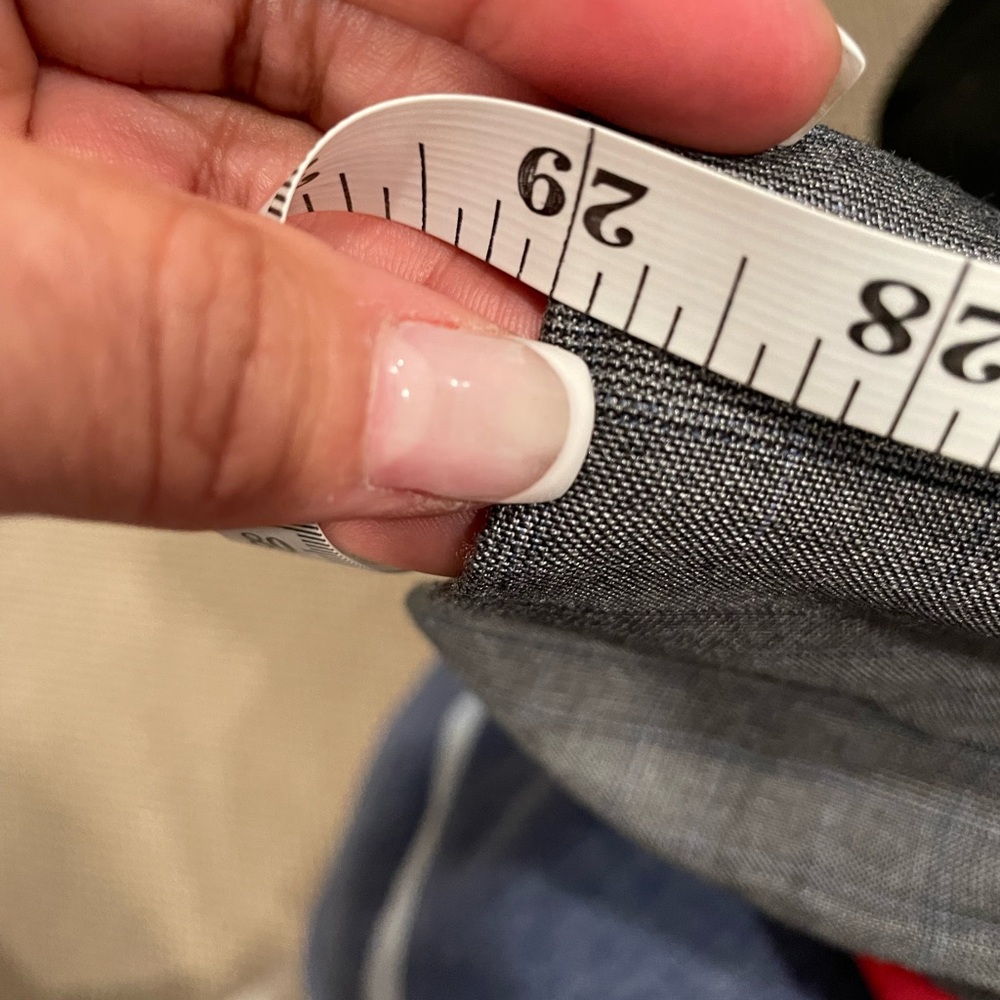 TAILORED GRAY HENRY SLACKS - Picture 2 of 8